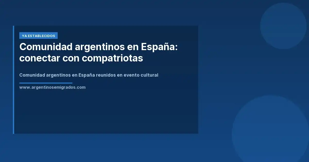Comunidad argentinos en España reunidos en evento cultural
