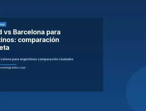 Madrid vs Barcelona para argentinos: comparación completa